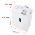Destructeur de documents de bureau 10 feuilles coupe CD 4,5 x 30 mm X10 Shredstar HSM Caractéristiques