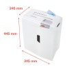 Destructeur de documents de bureau 10 feuilles coupe CD 4,5 x 30 mm X10 Shredstar HSM Caractéristiques