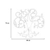 Horloge murale artisanale Albero Della Vita Big 80x75cm Ceart Prix