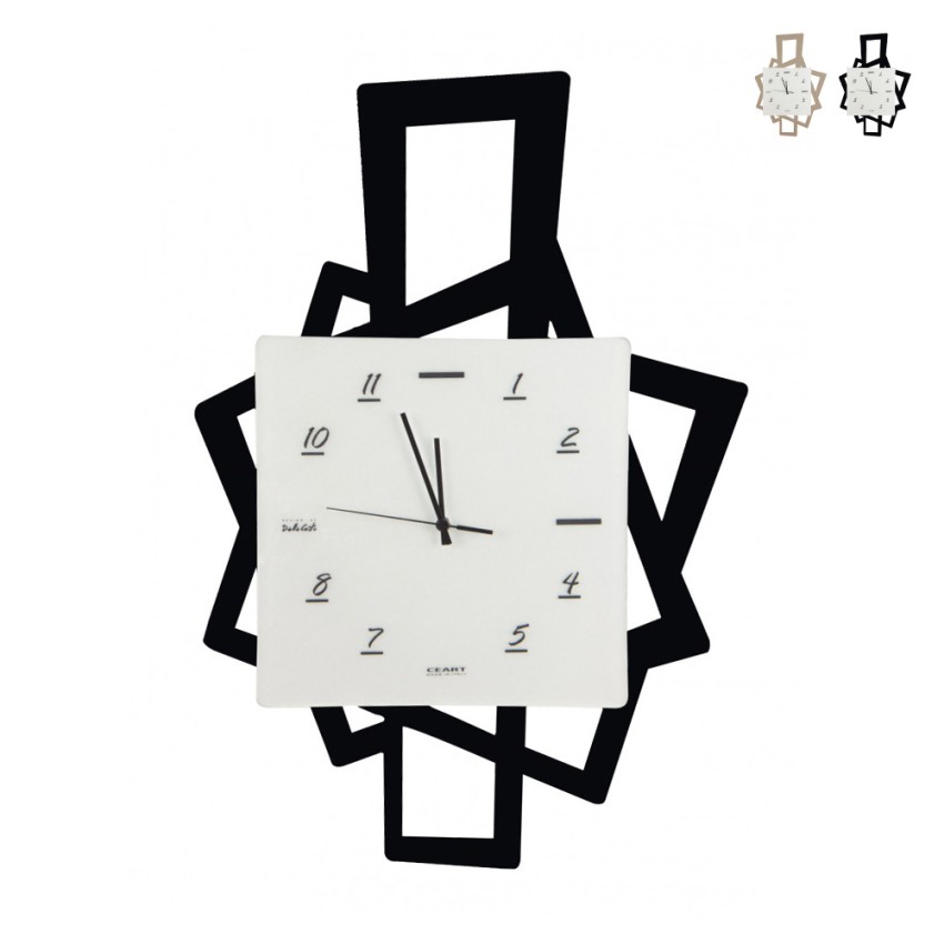 Horloge murale moderne artisanale pour salon Quadri Ceart Promotion