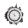 Horloge murale ronde moderne en verre et métal Città Ceart Promotion