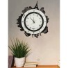 Horloge murale ronde moderne en verre et métal Città Ceart Vente