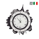 Horloge murale ronde moderne en verre et métal Città Ceart Offre