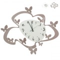 Horloge murale moderne faite main en métal et verre Farfalle Ceart Promotion