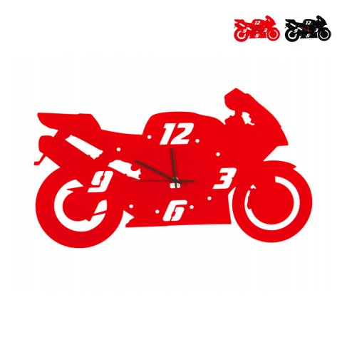 Horloge murale artisanale salon chambre enfant Moto Ceart Promotion