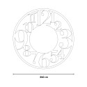 Horloge murale ronde 60 cm moderne grands chiffres Ilenia Ceart 