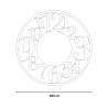 Horloge murale ronde 60 cm moderne grands chiffres Ilenia Ceart 