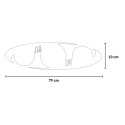 Horloge murale moderne fuseaux horaires Capitaux Ceart Remises