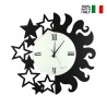 Horloge murale ronde artisanale en métal Sole e Stelle Ceart Réductions