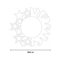 Horloge murale ronde artisanale en métal Sole e Stelle Ceart Modèle