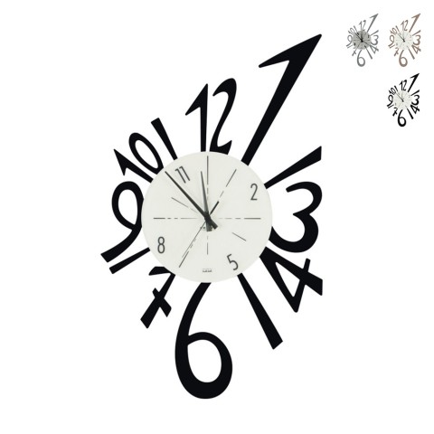 Horloge murale moderne en métal faite à la main Numerico Ceart