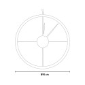 Horloge murale ronde 90 cm style moderne industriel Essenziale Ceart Achat