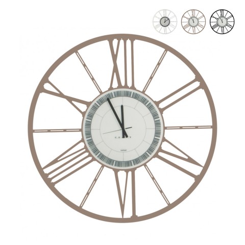 Horloge murale moderne classique industrielle ronde de 80 cm Ruota Ceart