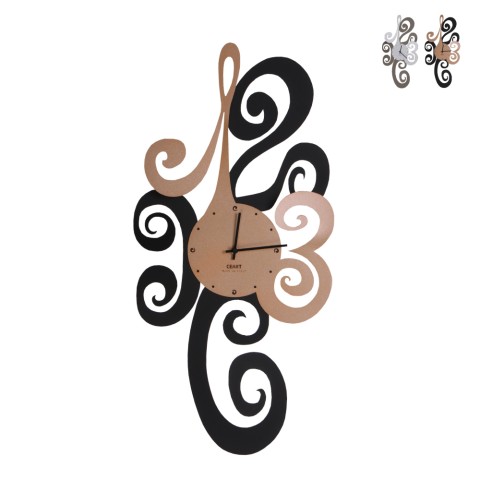 Horloge murale moderne en métal fait main Ricciolo Ceart Promotion