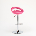 Tabouret de bar et cuisine réglable en hauteur pivotant avec repose-pieds Hollywood 