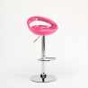 Tabouret de bar et cuisine réglable en hauteur pivotant avec repose-pieds Hollywood 