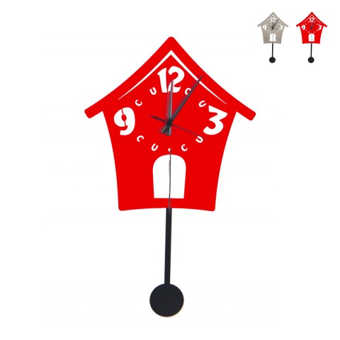 Horloge à coucou Ceart moderne à pendule artisanale en métal Promotion