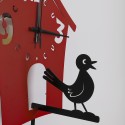 Horloge à coucou Ceart moderne à pendule artisanale en métal Modèle
