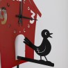 Horloge à coucou Ceart moderne à pendule artisanale en métal Modèle