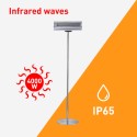 Chauffage sur pied 2 lampes infrarouges extérieur Heat Offre