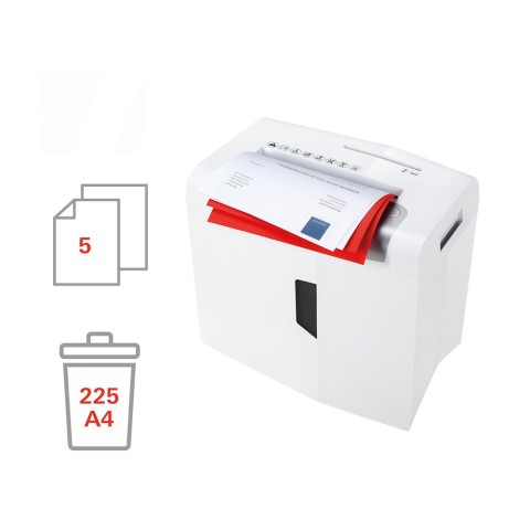 Destructeur de documents pour bureau CD/DVD coupe 4,5 x 30 mm X5 Shredstar HSM Promotion