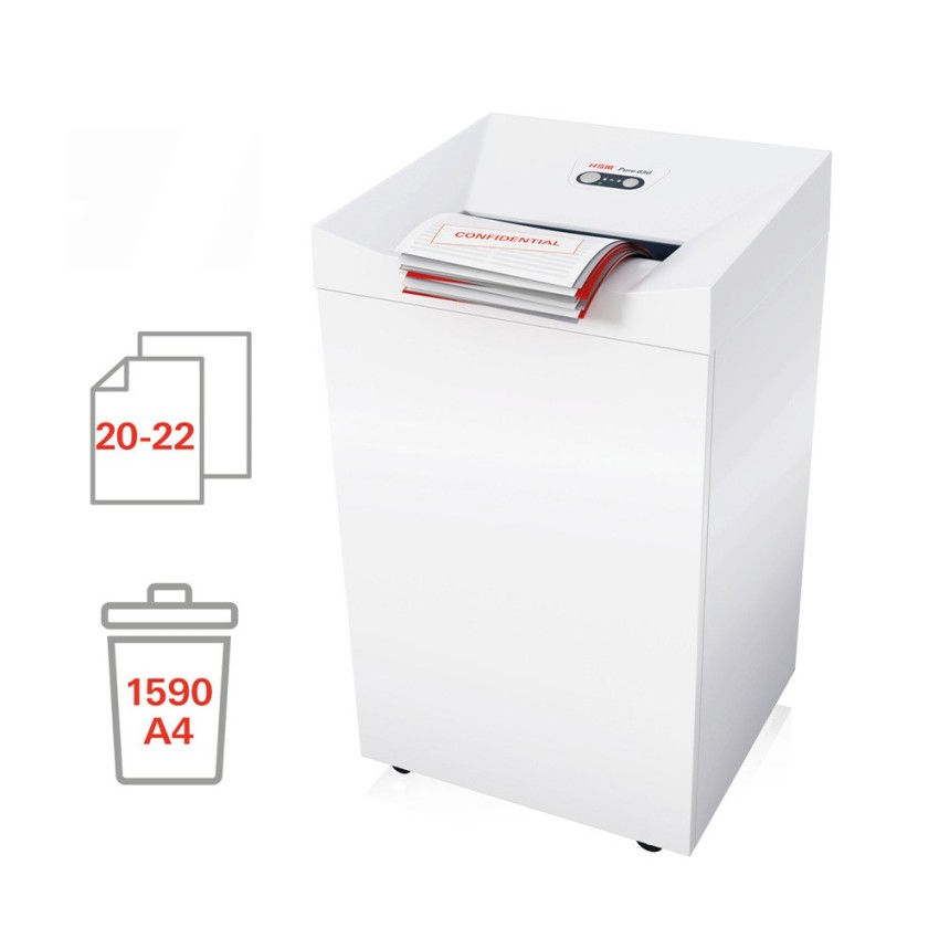 Destructeur de documents bureau découpe 4,5 x 30mm 20-22 feuilles Pure 630 HSM Promotion