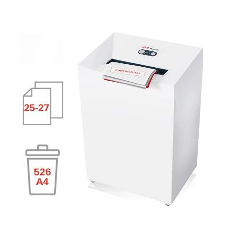 Destructeur de documents de bureau, 25-27 feuilles, 5,8 mm, Pure 530 HSM Promotion