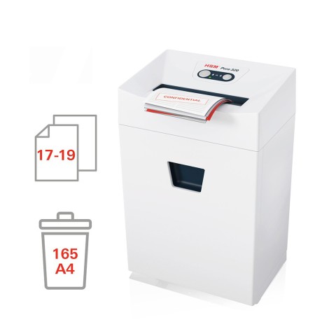 Destructeur de documents 5,8 mm CD/DVD cartes de crédit Pure 320 HSM Promotion
