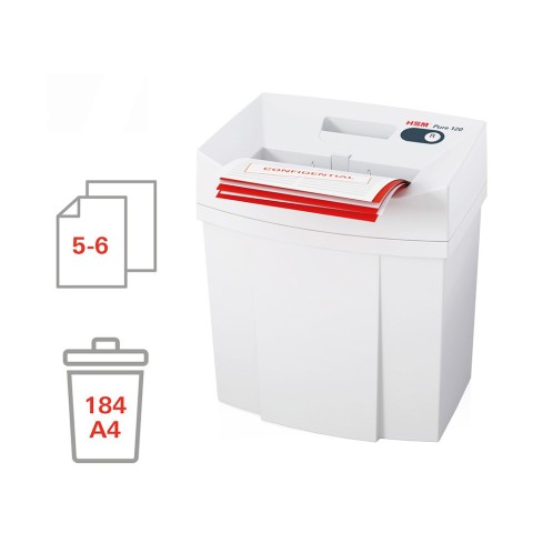 Broyeur de documents de bureau 5-6 feuilles 4 x 25mm Pure 120 HSM Promotion
