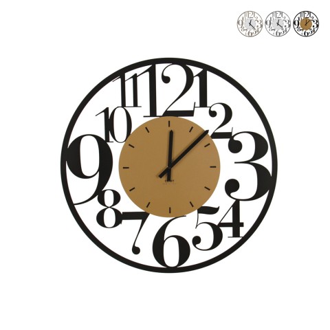 Horloge murale ronde 60 cm moderne grands chiffres Ilenia Ceart Promotion
