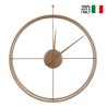 Horloge murale ronde 90 cm style moderne industriel Essenziale Ceart Réductions