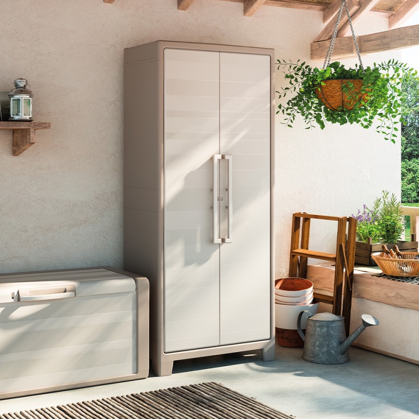 Moby Alto XL Keter armoire polyvalente de jardinage extérieur 4 étagères