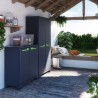 Armoire de jardin polyvalente 4 étagères rangement Moby Alto XL Keter Vente