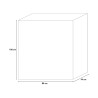 Armoire d'extérieur polyvalente 2 étagères ajustables Moby Basso XL Keter Remises
