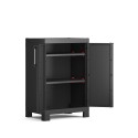 Armoire noire polyvalente garage 2 étagères ajustables Detroit Basso Keter Offre