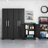 Armoire noire polyvalente garage 2 étagères ajustables Detroit Basso Keter Vente