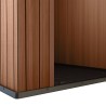 Abri de jardin effet bois naturel en résine PVC 125x184x205cm Darwin 4x6 Keter Caractéristiques