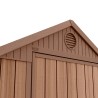 Abri de jardin effet bois naturel en résine PVC 125x184x205cm Darwin 4x6 Keter Choix