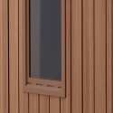 Abri de jardin effet bois naturel en résine PVC 125x184x205cm Darwin 4x6 Keter Dimensions