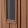 Abri de jardin effet bois naturel en résine PVC 125x184x205cm Darwin 4x6 Keter Dimensions