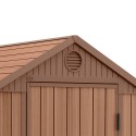 Abri de jardin effet bois naturel en résine PVC 125x184x205cm Darwin 4x6 Keter Modèle