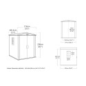 Abri de jardin en résine avec étagères 178x195,5x208cm Factor 6x6 Keter K209872 