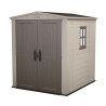 Abri de jardin en résine avec étagères 178x195,5x208cm Factor 6x6 Keter K209872 Vente