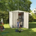 Abri de jardin en résine avec étagères 178x195,5x208cm Factor 6x6 Keter K209872 Dimensions