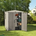 Abri de jardin en résine avec étagères 178x195,5x208cm Factor 6x6 Keter K209872 Promotion