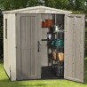 Abri de jardin en résine avec étagères 178x195,5x208cm Factor 6x6 Keter K209872 Achat