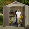 Abri de jardin extérieur avec étagères 256,5x182x243cm Factor 8x6 Keter K209871 Choix