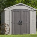 Abri de jardin en résine avec étagères 256,4x331,5x243cm Factor 8x11 Keter K209876 Promotion