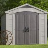Abri de jardin en résine avec étagères 256,4x331,5x243cm Factor 8x11 Keter K209876 Promotion
