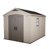 Abri de jardin en résine avec étagères 256,4x331,5x243cm Factor 8x11 Keter K209876 Vente